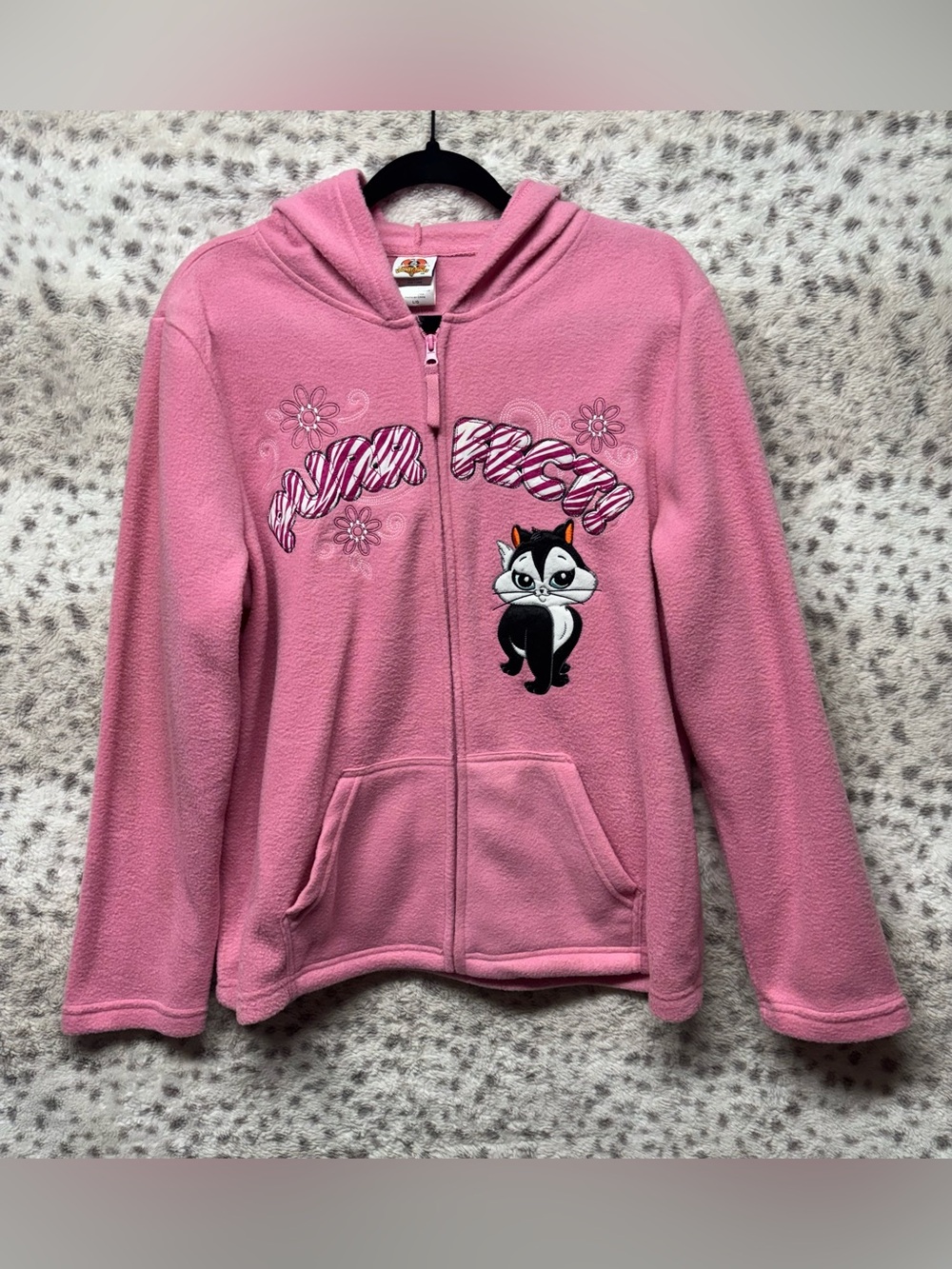 Y2K LOONEY TUNES PENELOPE PUSSYCAT “PURRFECT!” ZIP UP